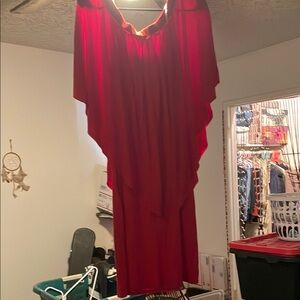 Elegant Red Women's Dress